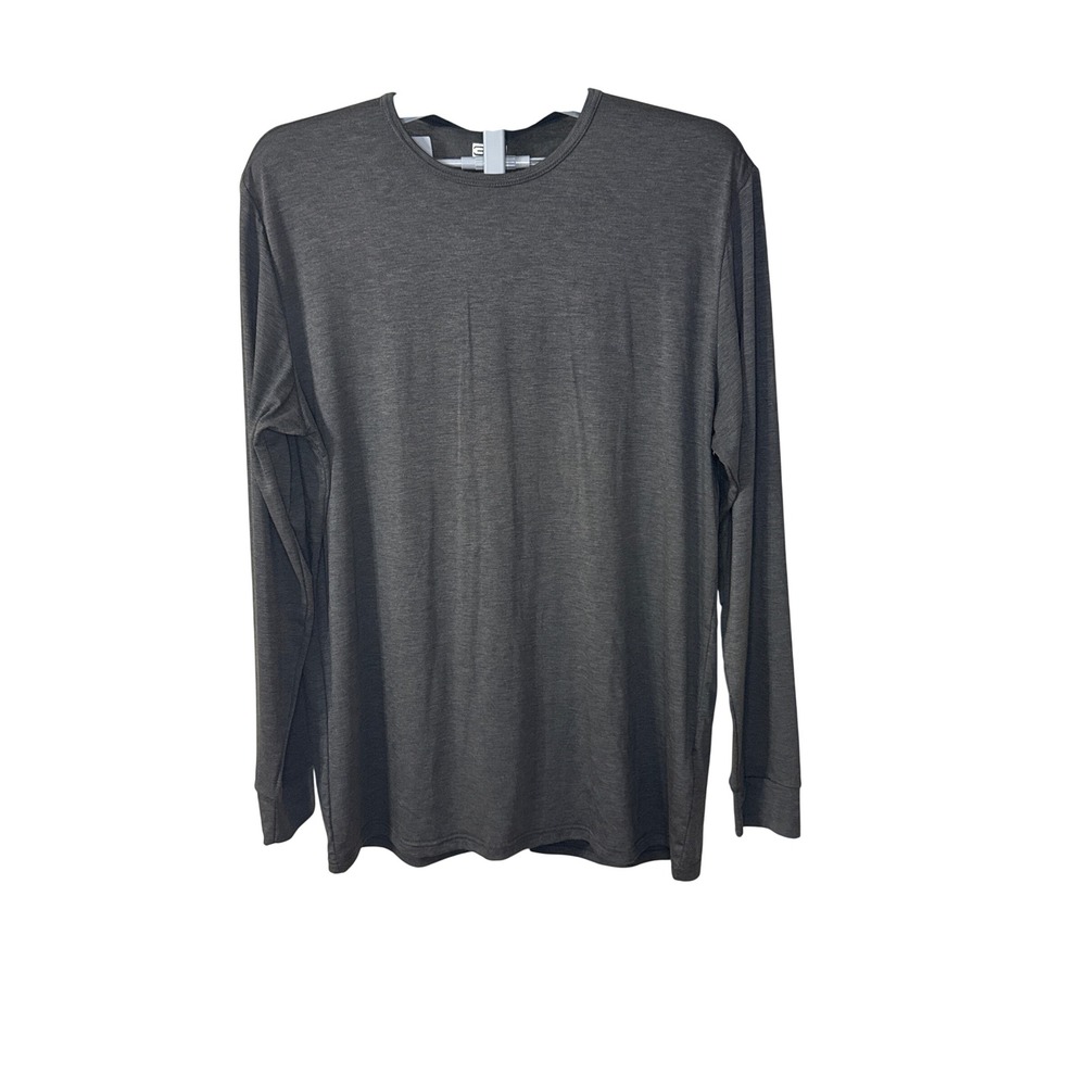 32 Degrees Heat Mens XL Gray Heather Long Sleeve Crew Neck Thermal Base Layer